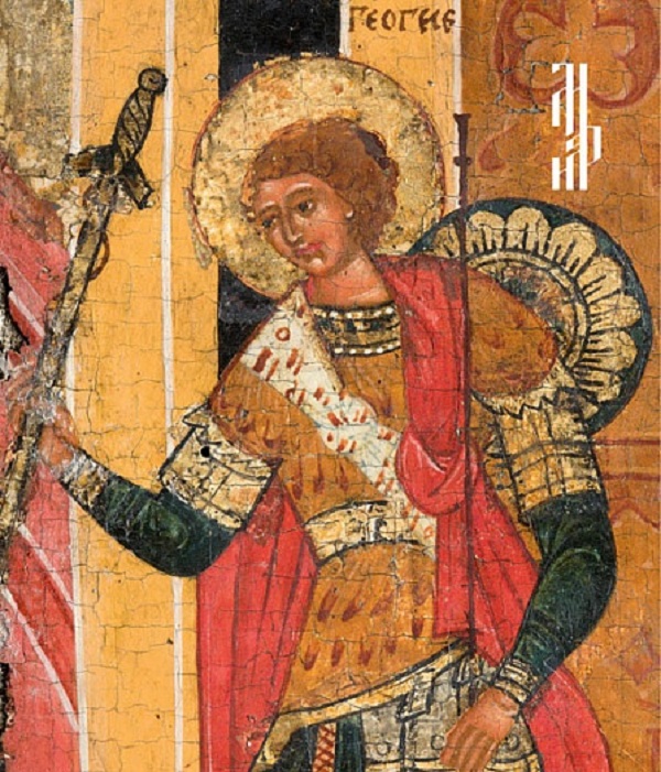 Фрагмент иконы «Чудо Георгия о змие»