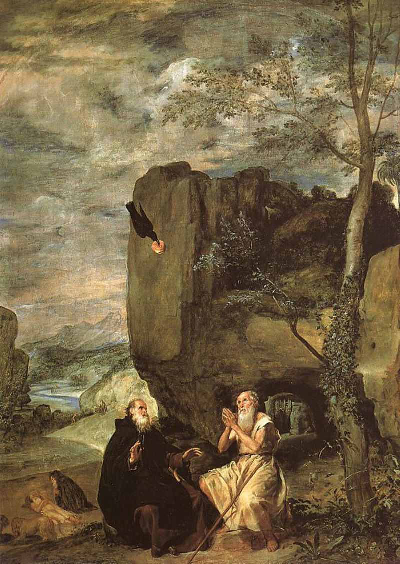 Святой Антоний и Павел-Отшельник. Диего Веласкес